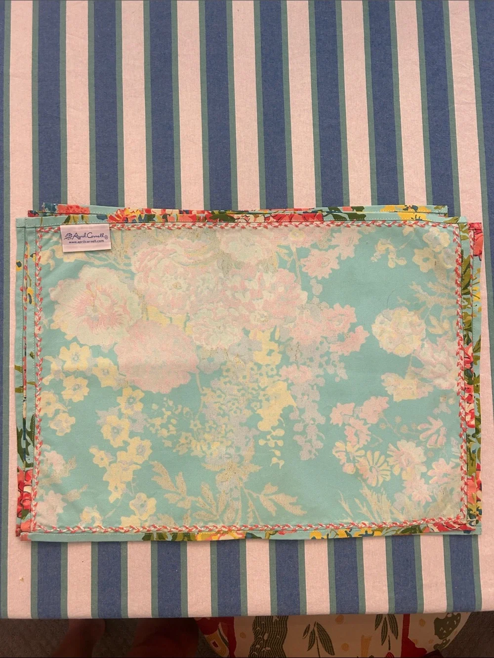 April Cornell floral fabric placemats NWOT